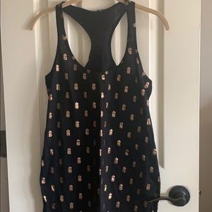 Pineapple print swim coverup.